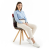 Buy Dining Chair Brielle Upholstered Scandi Design Wooden Legs Premium - Patchwork Jay Multicolour 59962 at MyFaktory